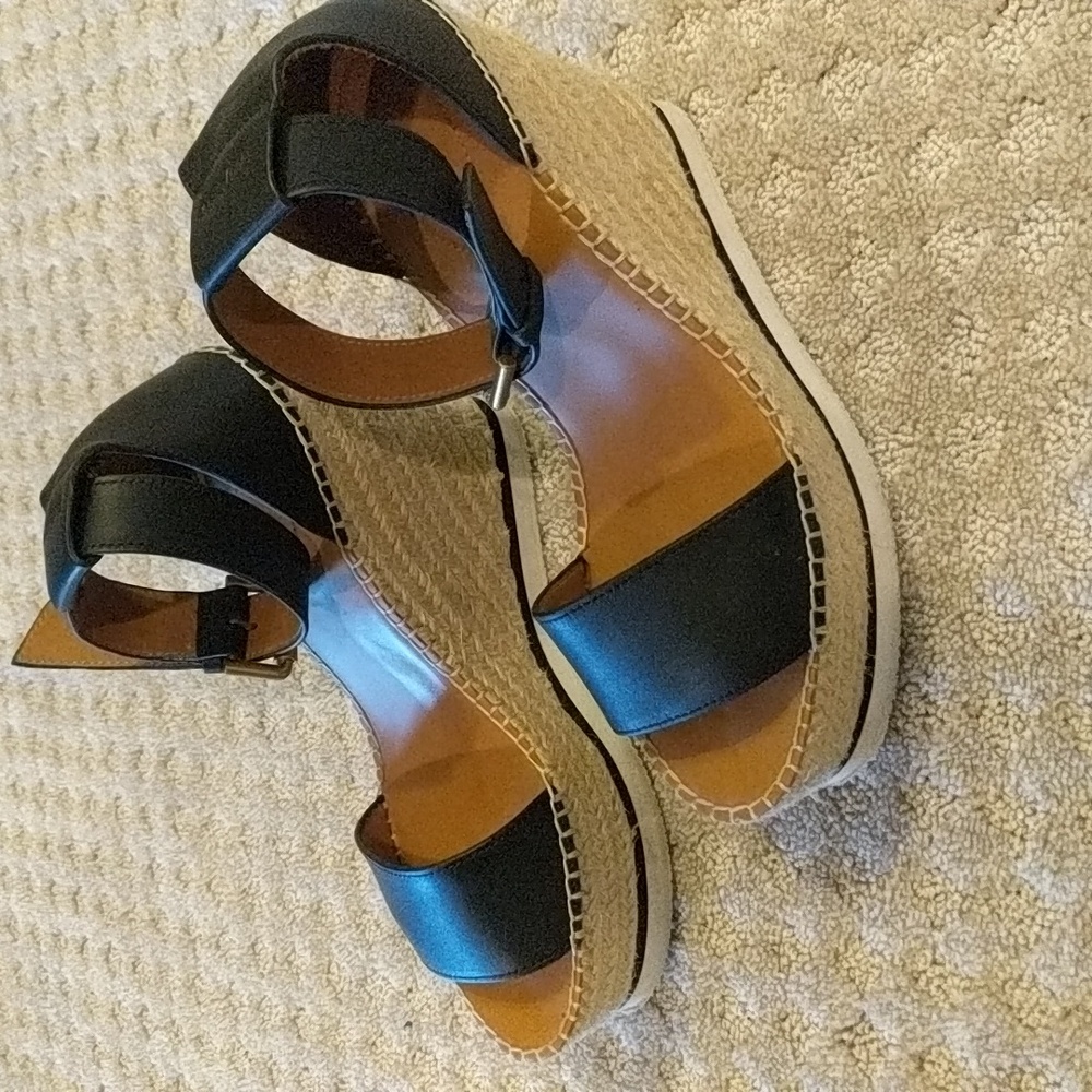 See by Chloe wedge espadrilles leather - Picture 6 of 8